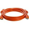 Cmple 28AWG HDMI Cable with Ferrite Cores - Orange -10FT 989-N